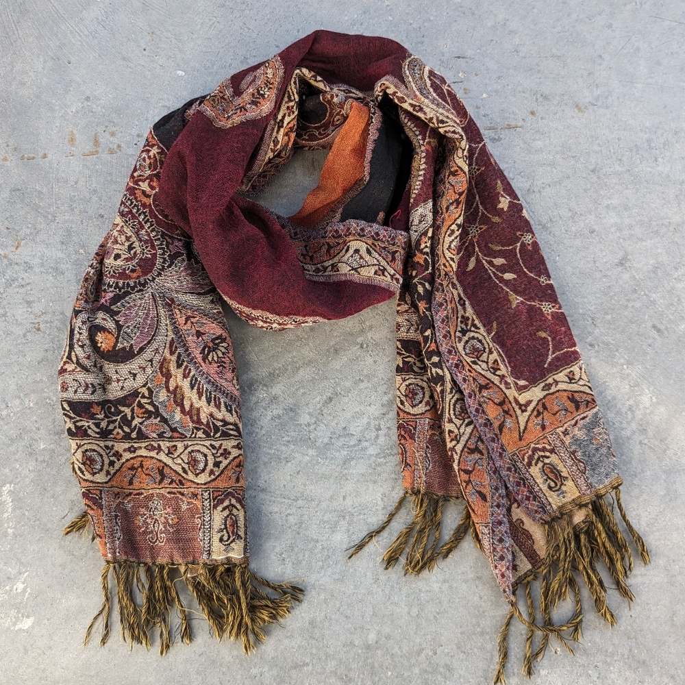 NOVICA indian jamawar wool shawl himalayan heirloom